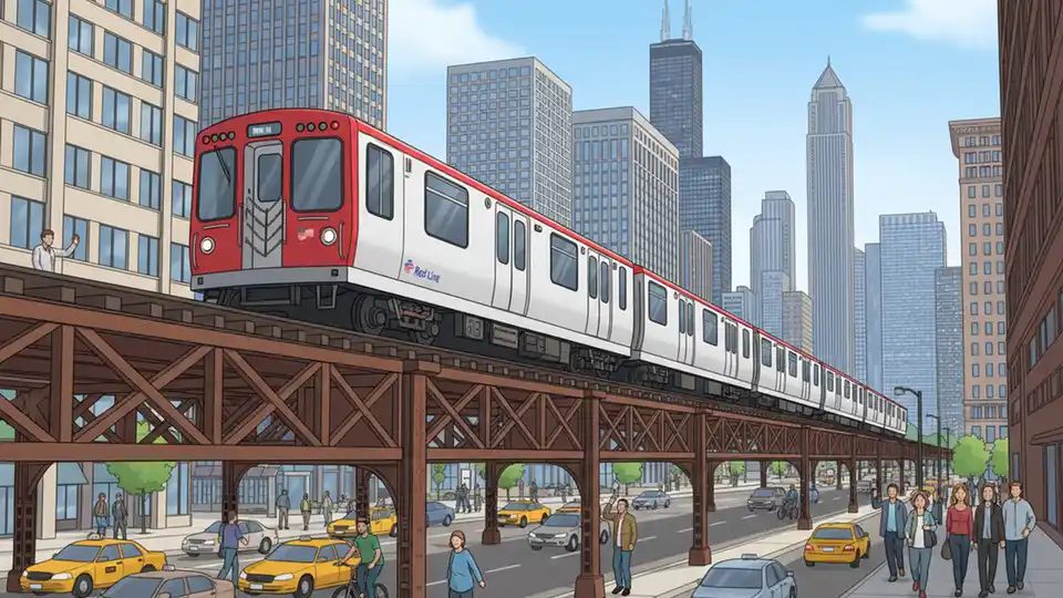 CTA Red Line Reroutes for Fire Response