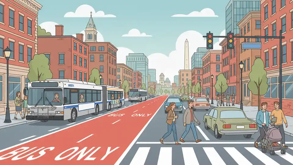 Boston Bus Lane Project Stalls at Jackson Square