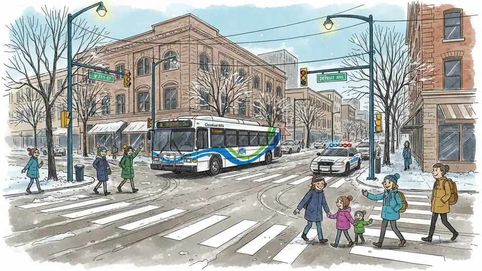 Cleveland RTA Reviews Safety After Winter Collision