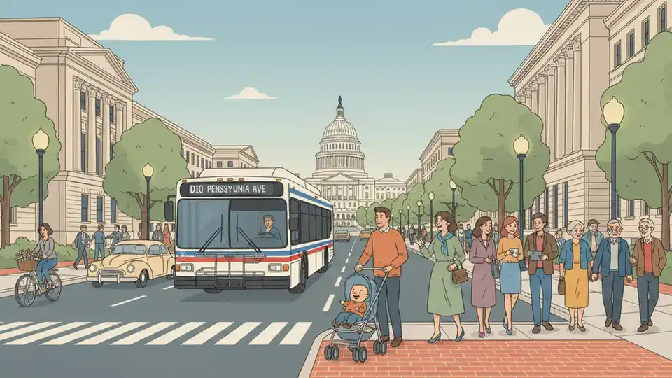 DC D10 Bus Reroutes for Emancipation Day Parade