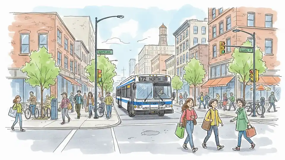 CTA Route 72 Adjusts for Pedestrian Surge