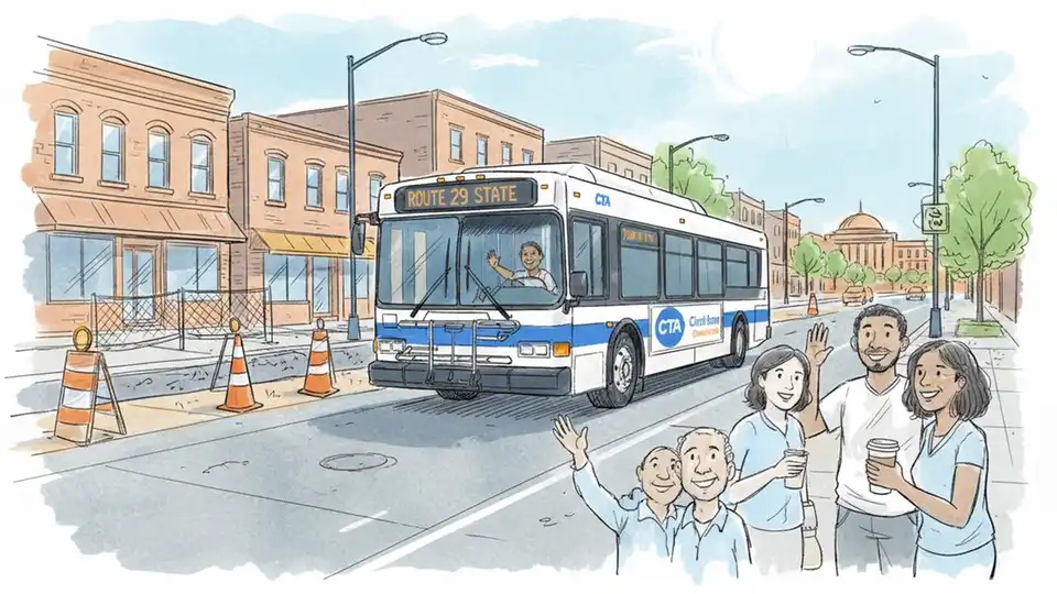 CTA Route 119 Adjusts for Construction Work