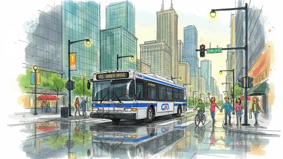 CTA Reroutes Bus 6 Around Downtown Flooding