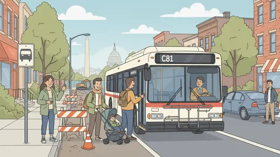 WMATA Adjusts C81 Stop for Construction Work