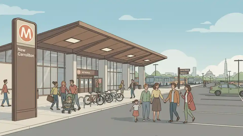 Metro Builds Mixed-Use Hub at New Carrollton