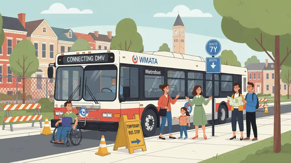 WMATA Adjusts C41 Stop for Construction Work