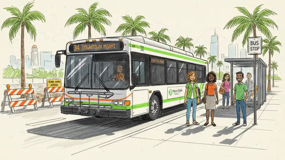 Route 18 Stop Shifts During Construction Work