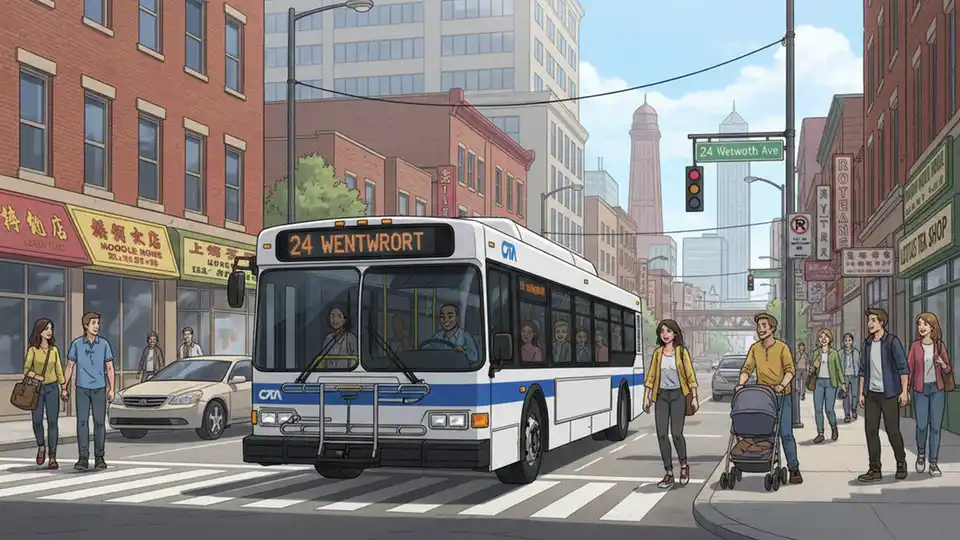 CTA Reroutes Bus 24 for Construction Work