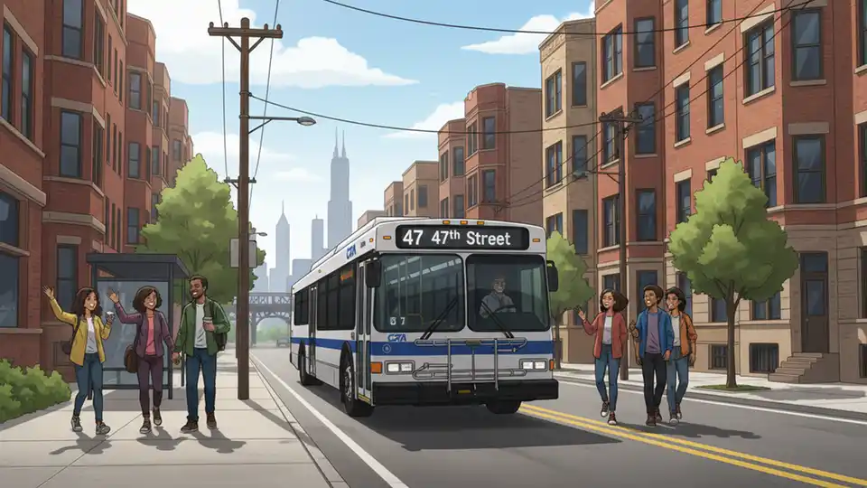 CTA Route 47 Adjusts for Street Blockage