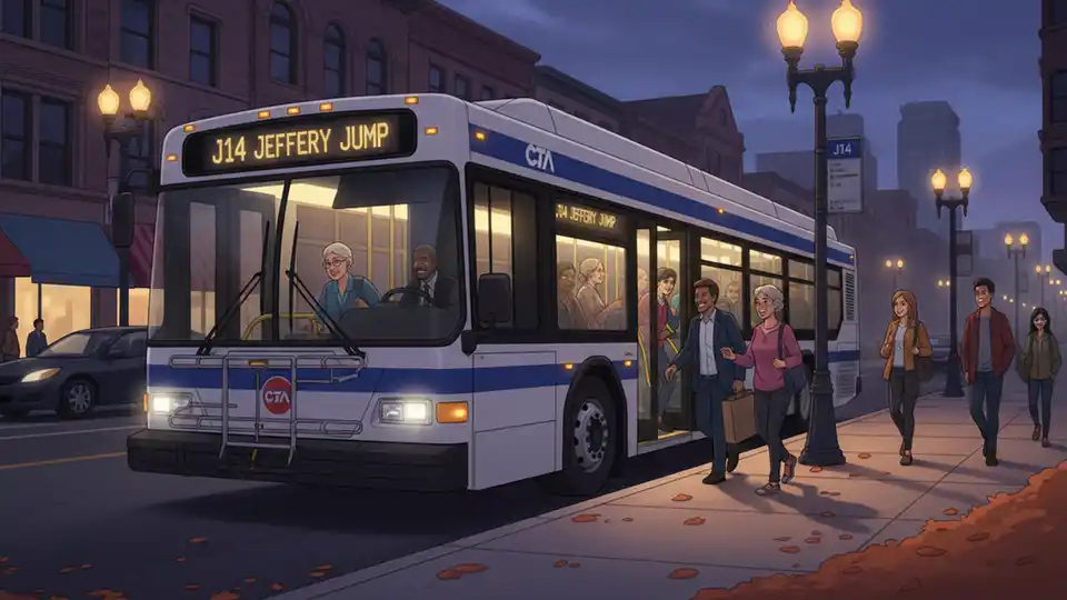 CTA Extends J14 Hours for Late-Night Riders
