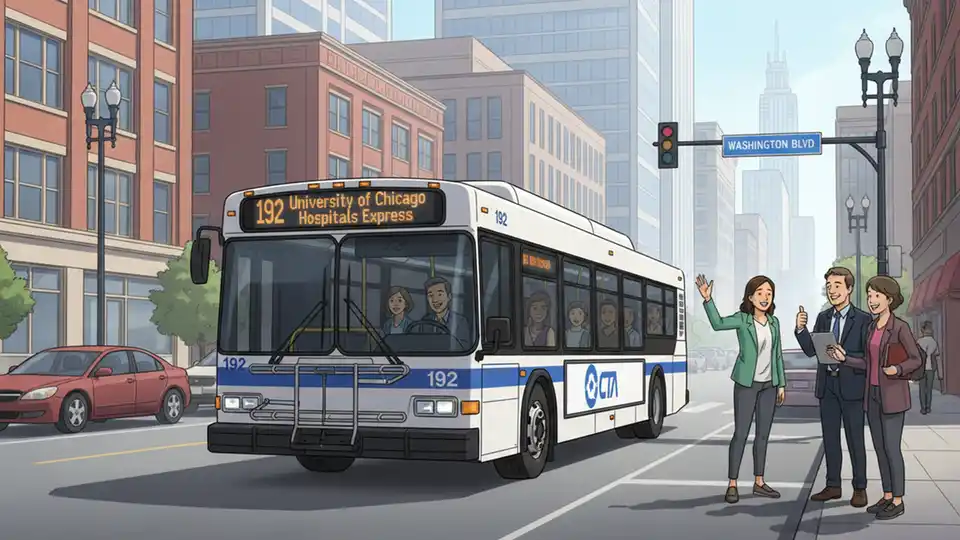 Chicago CTA Reroutes Bus 192 for Canal Work