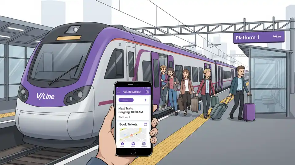 V/Line App Brings Live Updates to Regional Rail