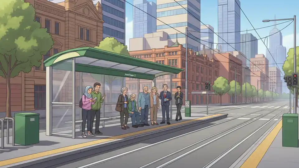 Melbourne Tram Stops Get Green Roofs