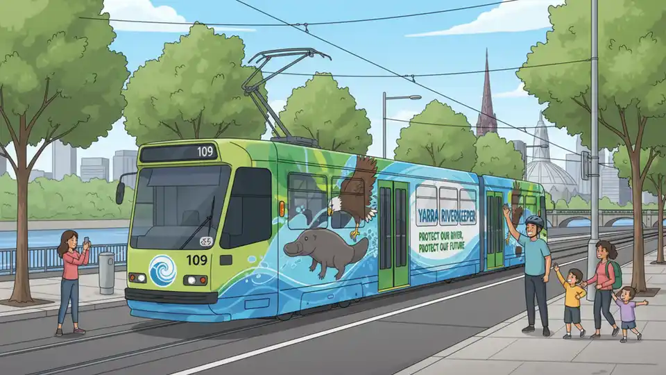 Melbourne Tram Highlights River Conservation Efforts