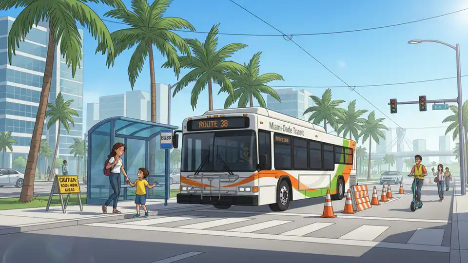 Route 18 Stop Shifts During Construction Work