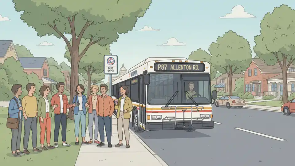 WMATA Adjusts P87 Route with Stop Closure