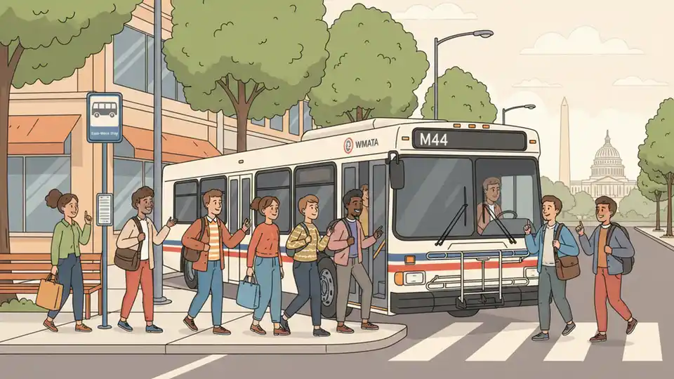 WMATA Relocates M44 Stop for Safety