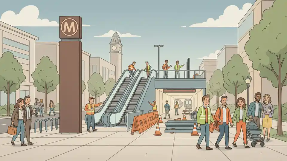 Metro Adds Weather Protection at Tenleytown Station