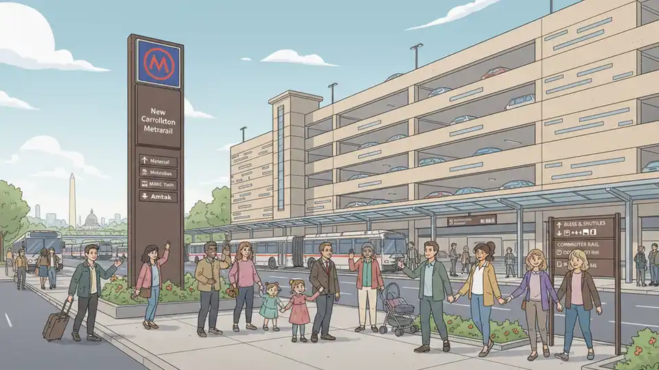 New Carrollton Station Restores Full Parking Capacity