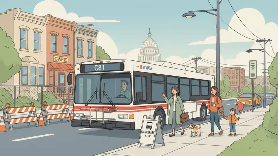 DC Metro Adjusts C81 Stop for Construction Safety