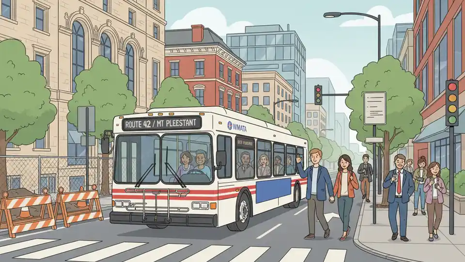 WMATA Reroutes Buses for Underpass Work