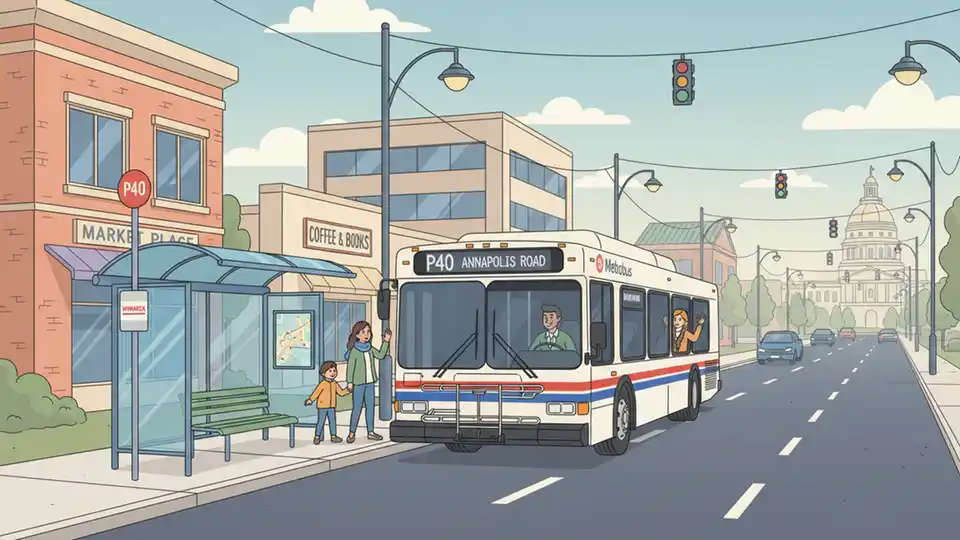 WMATA Relocates Route P40 Stop for Safety