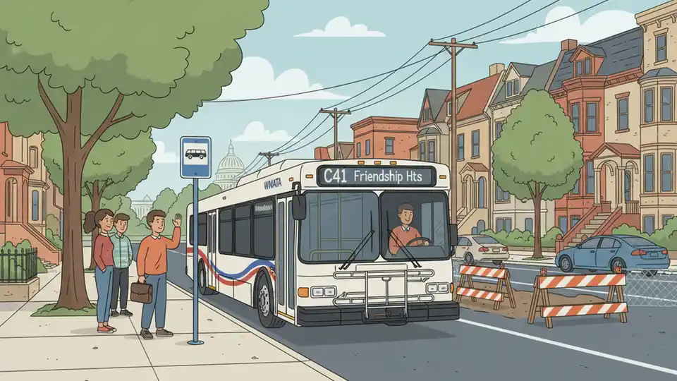 WMATA Adjusts Route C41 Service for Construction