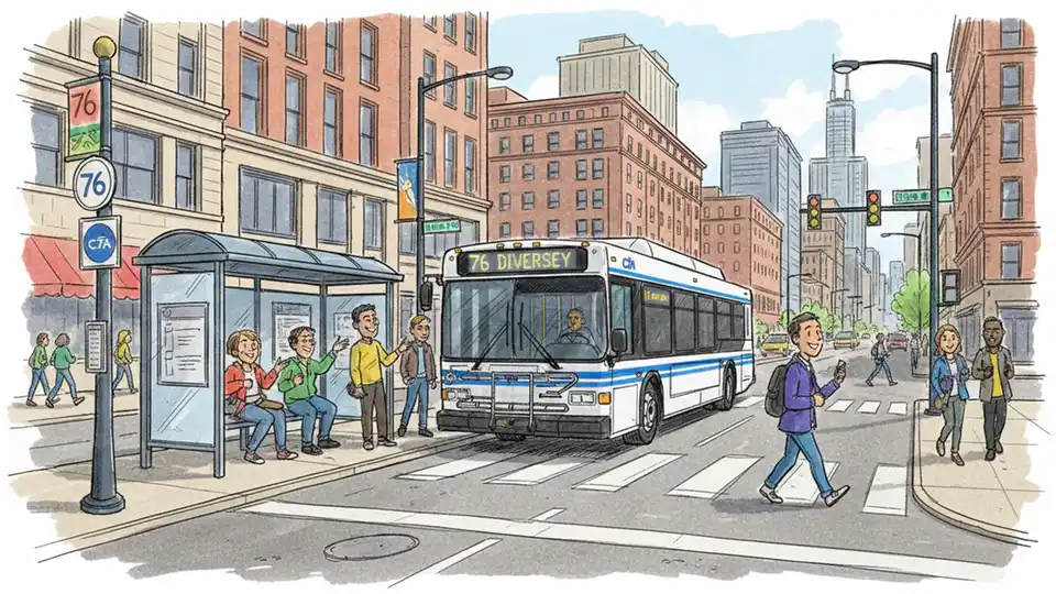 Chicago Route 76 Stop Shifts for Construction