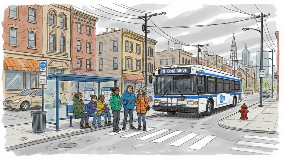 Chicago CTA Reroutes Buses Around Utility Work