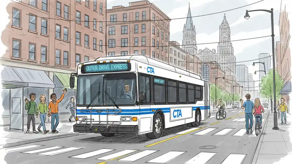 CTA Reroutes #77 Belmont After Street Blockage