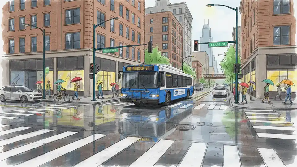CTA Route 70 Rerouted Around Flooding