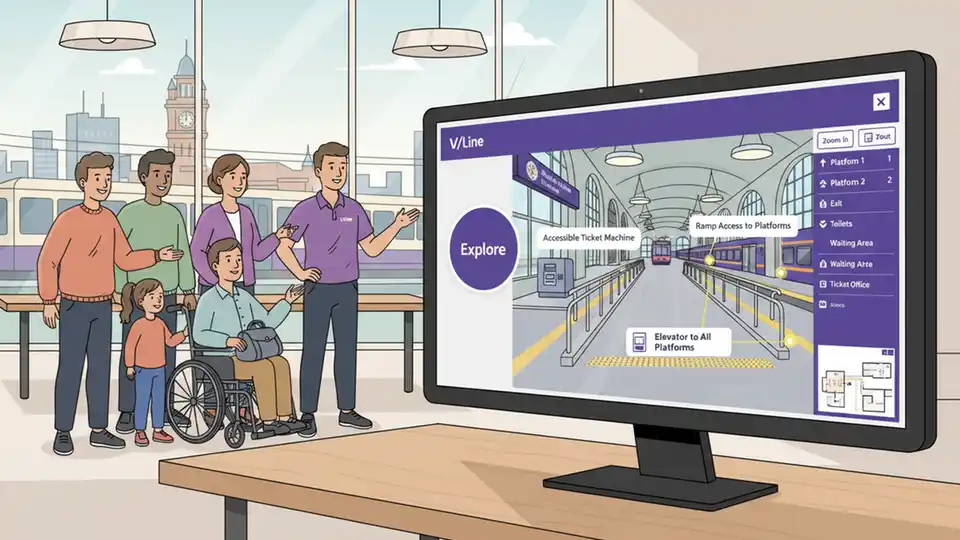 V/Line Adds Virtual Tours to Aid Trip Planning