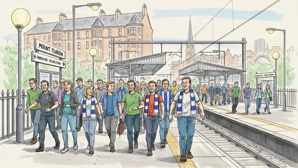 Scotland Rail Supports Cup Semi-Final Crowd