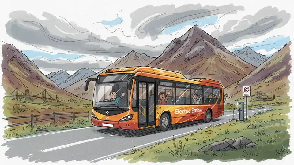 Scotland Gains £2 Electric Bus Link to Coast