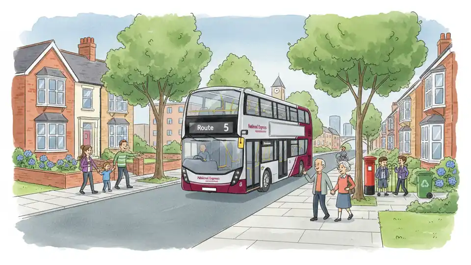 West Midlands Route 5 Adjusts for Road Works