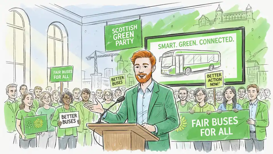 Scotland Greens Propose Public Bus Ownership Plan