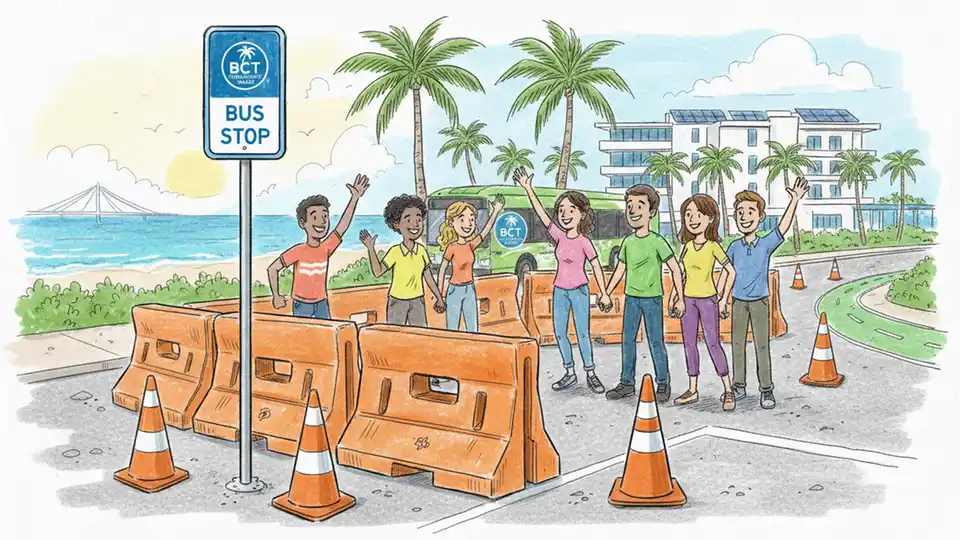 A1A Stop Closed for Construction Work