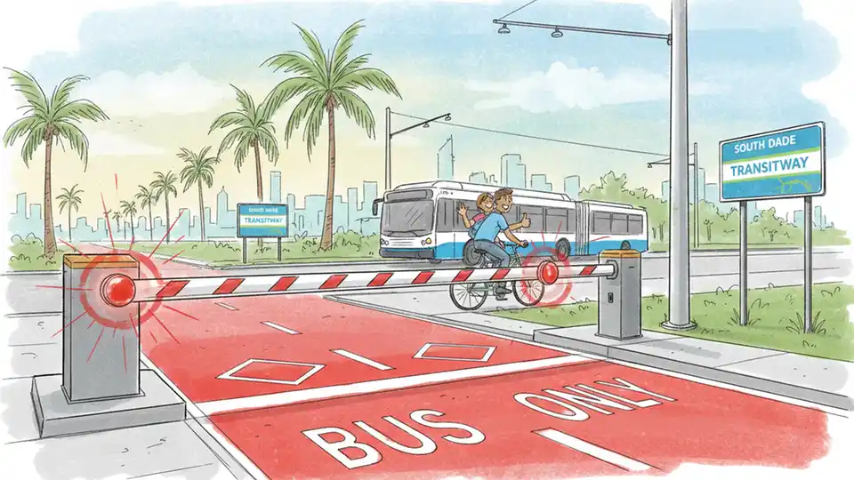 Miami-Dade BRT Adds Gate Arms for 2025 Launch