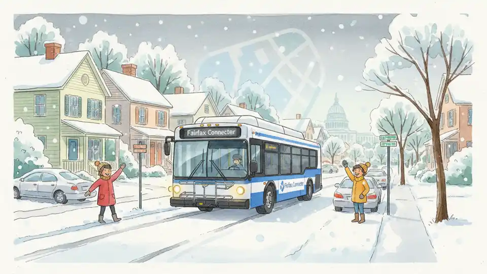 Fairfax Connector Adjusts Routes for Winter Weather