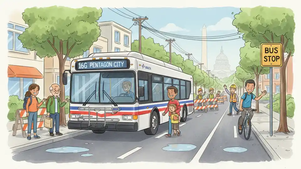 WMATA Adjusts Route A76 Stop for Construction