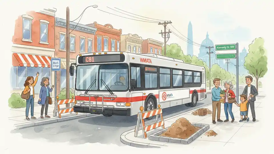C81 Stops Shift for Kennedy Street Work