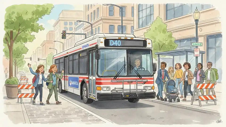 WMATA Adjusts D40 Service for Construction Work