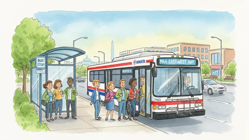 WMATA Moves M44 Stop West for Safety