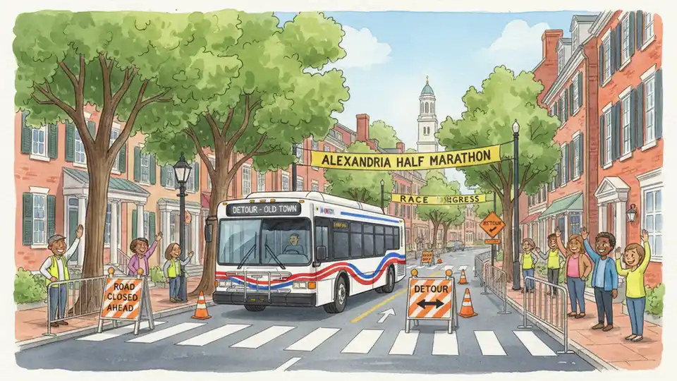 WMATA Reroutes Buses for Alexandria Half Marathon