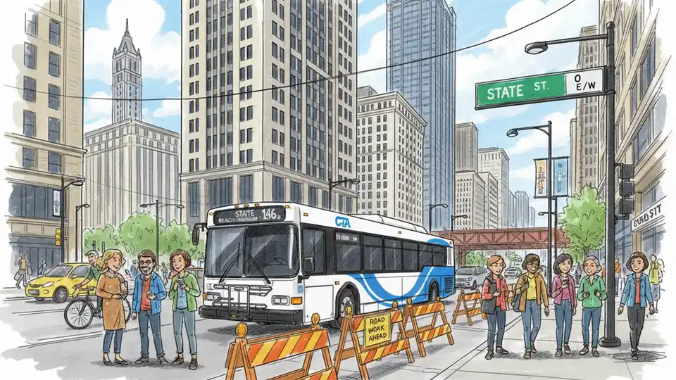 CTA Reroutes 8 Bus Lines for State Street Work