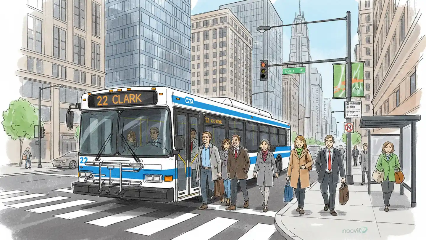 CTA Adjusts Bus Stop for Construction Safety