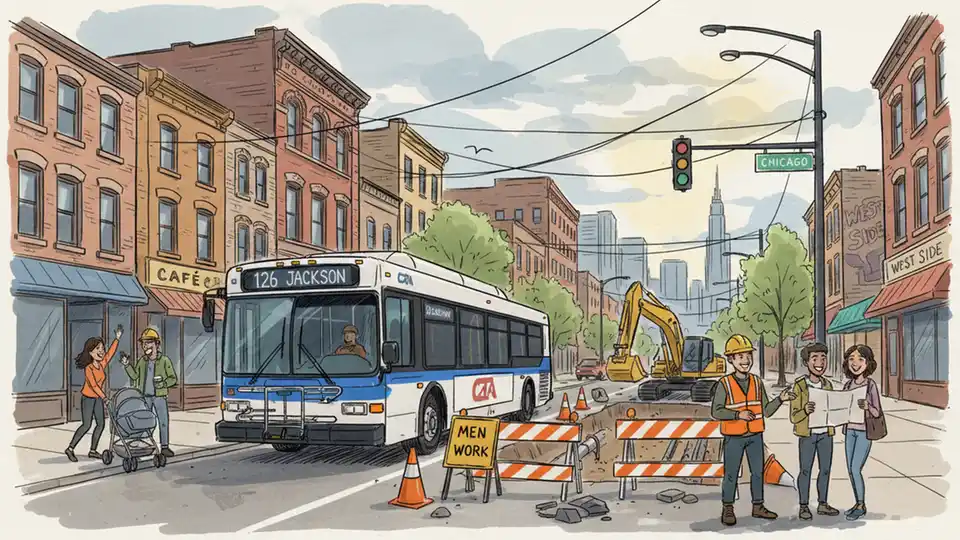 CTA Route 126 Adjusts for Utility Work