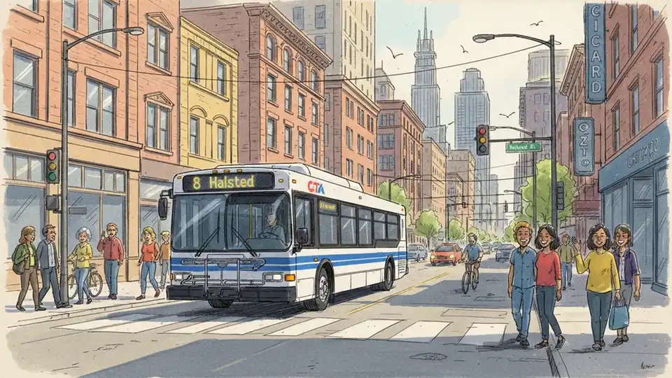 CTA Route 8 Reroutes Around Flooding at 16th Street