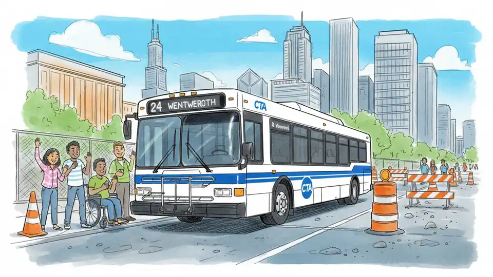 CTA Route 24 Adjusts for Wentworth Construction