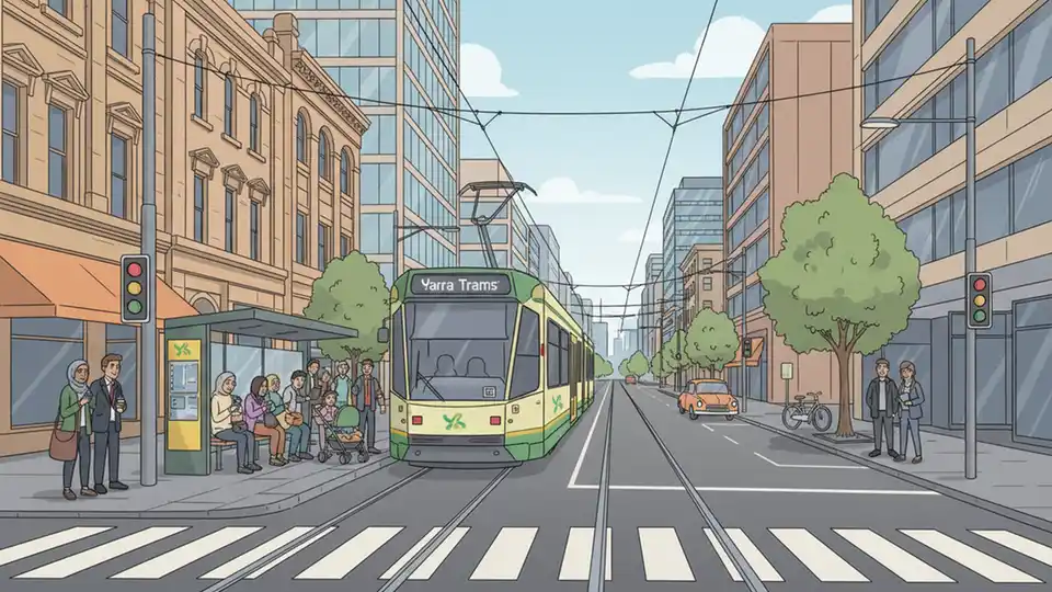 Melbourne Trams Reroute for City Rally Sunday
